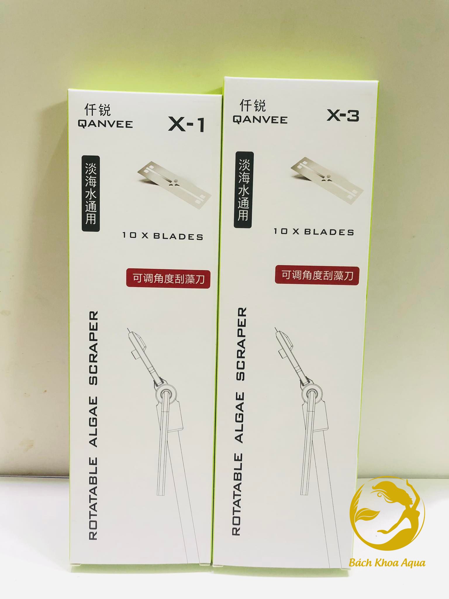 Dao cạo rêu Qanvee X1 - X3 thông minh có thể xoay mọi góc linh hoạt